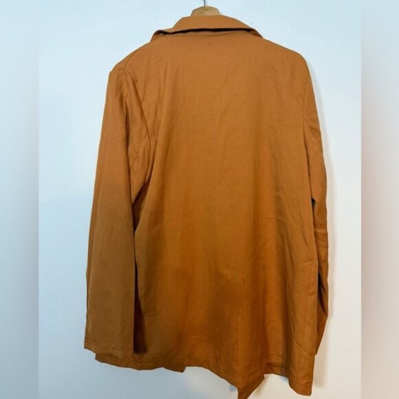 SHEIN Rust Brown Open Front Blazer – Size XL - Picture 4 of 6
